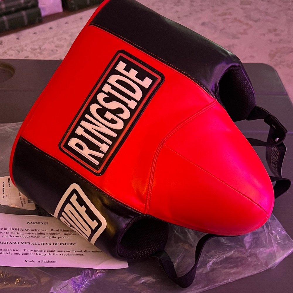 Ringside Red and Black Boxing Groan Protector Youth 20/22”